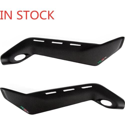 Real Carbon Fiber Seat Side Subframe Covers Panels For Ducati Panigale V4 V4S 2018 2019