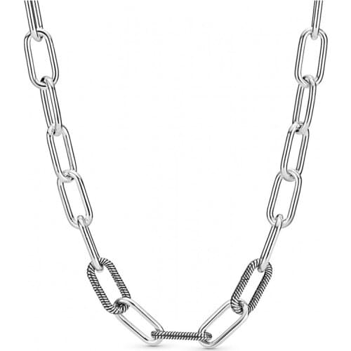 2020 New High-quality Sterling Silver 925 Me Link Necklace Original Suitable For Women 1:1 Jewelry Hot Classic Style