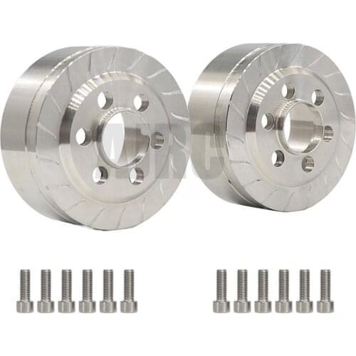 1 pair Brass 82g/pcs Internal Counterweight for VP 1.9 2.2 inch Wheel Rims Axial D90 TF2 Traxxas TRX4 TRX-6 SCX10 II 90046