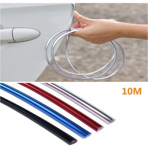 10M Universal Car Door Edge Protection Strip Guards Trim Styling Moulding Protection Strip Stickers Scratch Protector For Car