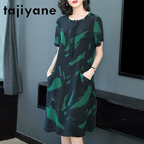 100% Dresses Silk for Women Summer Dress Womens Clothing Casual Real Silk Woman Dresses Korean Style Vestidos TN2586