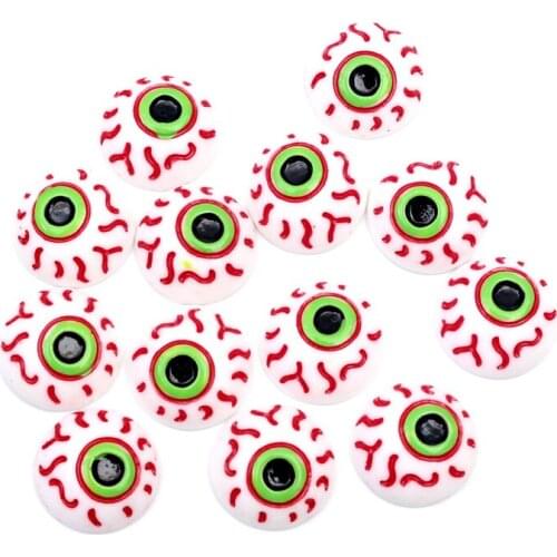 20Pcs Mixed 16mm Eyes Resin Decoration Craft Flatback Cabochon Embellishments For Scrapbooking Cute Diy Accessories