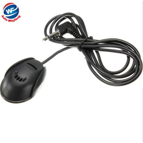 3.5mm stereo jack plug mono car audio microphone pc mic with 3m length cable mini wired external microphone free shipping