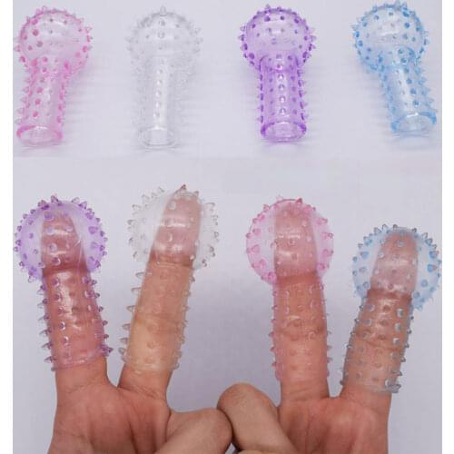 Female spiked finger sets G-spot massage clitoris stimulation vagina female masturbator couple sex toys orgasm fun adult product