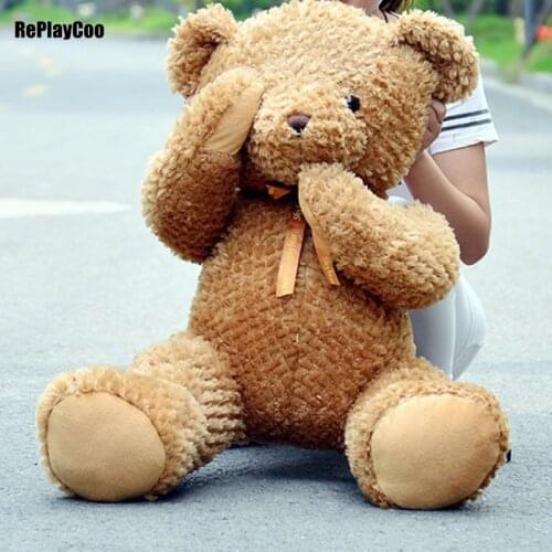 50Cm Teddy Bear Stuffed Plush Toys sitting Bear with bow Stuffed Toys pelucia Pendant Kids Birthday Gift Party Decor dolls