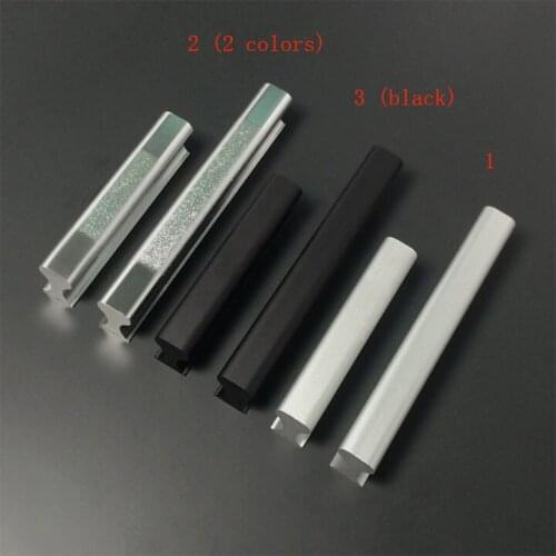 Aluminum handle Hole distance 64 96 128 160 192 224 288 mm cupboard door bar knob Cabinet Drawer handle Wardrobe