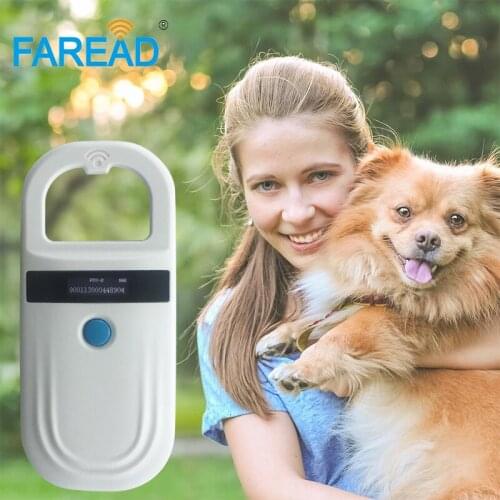 Free shipping 1pc Free sample glass tag +FDX-B RFID animal microchip reader pet chip scanner for dog cat veterinary