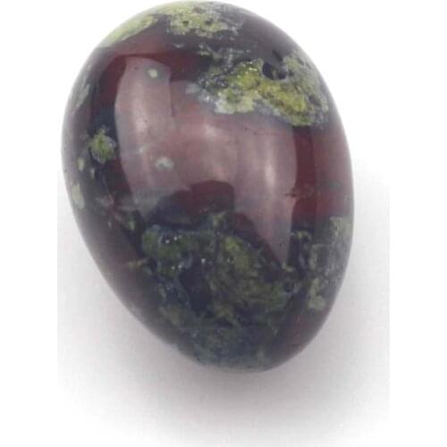 Egg shape dragon bloodstone jasper beads natural stone Ornaments wholesale