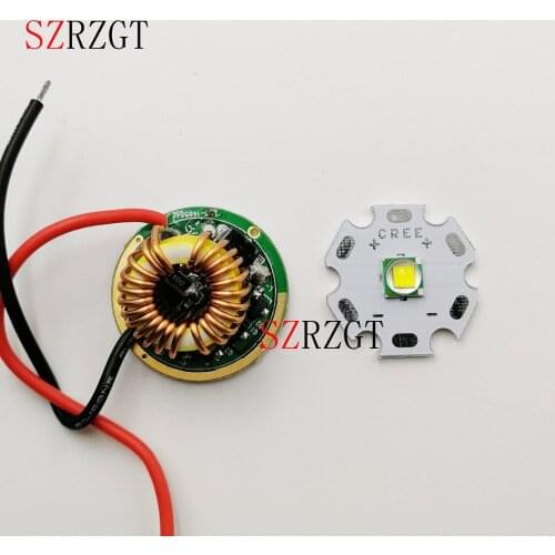 CREE XML LED XM-L T6 U2 10W WHITE Neutral White Warm White LED Emitter chip 20MM Cooper PCB+Input 12V LED driver