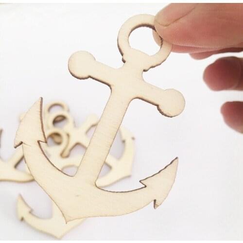 Wood anchor nautical decorunfinished wood anchor