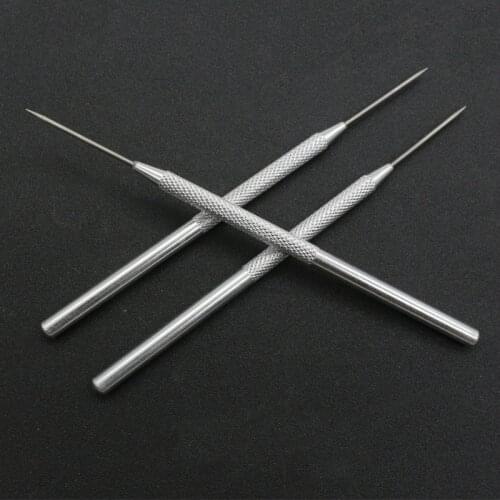 Stainless steel Soft clay aluminium bar needle puncher hole sculpture tool detail carving