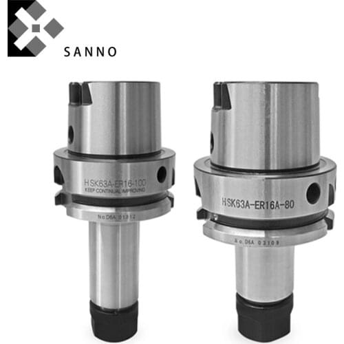 HSK63A-ER25 cnc machine tools holder high speed cnc milling chuck high precision cutter handle