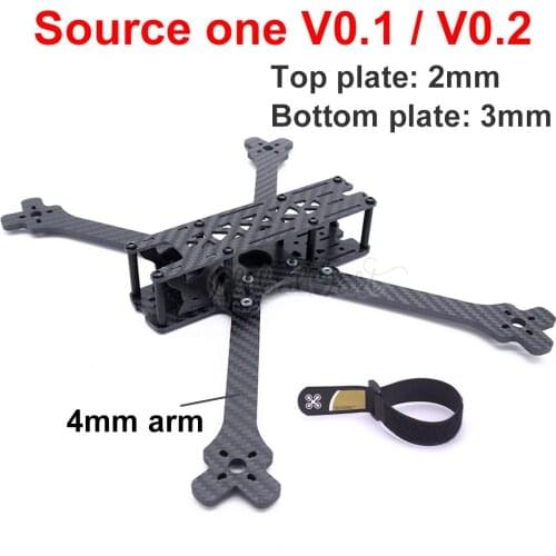 Source one 7" 7inch V0.1 / V0.2 300 300mm with 4mm arm X frame FPV Racing Drone Quadcopter Frame Kit better than Martian II 295
