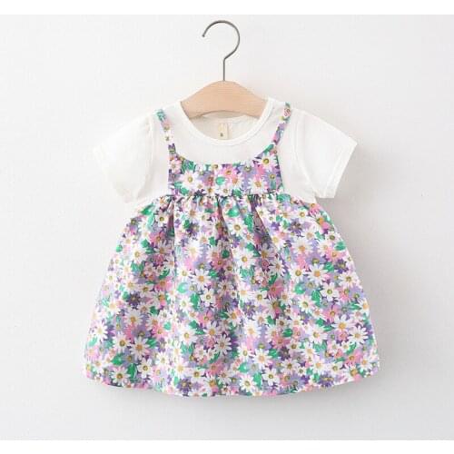 2021 Summer short-sleeved dress for girls