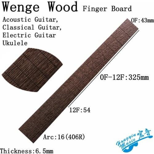 African Wenge Wood Guitar Fretboard Material DIY Guitar Fingerboard Guitar Making Materials Accessories 520x70x10mm