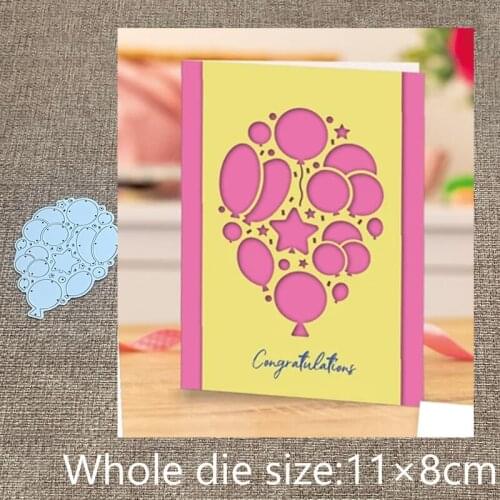 XLDesign Craft Metal stencil mold Cutting Dies Balloon background scrapbook die cuts Album Paper Card Craft Embossing