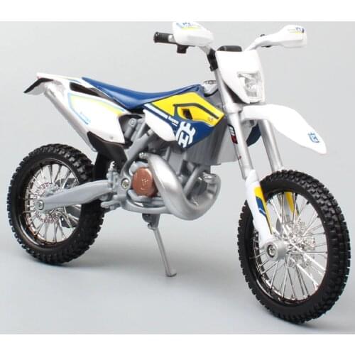 Maisto 1/12 Motorcycle scale TE Husqvarna TE125 2016 Dirt Bike Motocross moto Enduro Diecast & vehicles off road race model toys