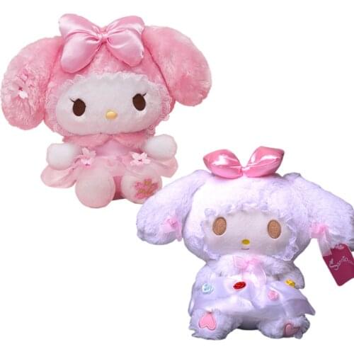 Cartoon Stuffed Animals Plush Toy Cute My Melody Kawaii Soft Plushie Girls Doll Toys Pendant Ornaments Kids Holiday Gifts 20cm