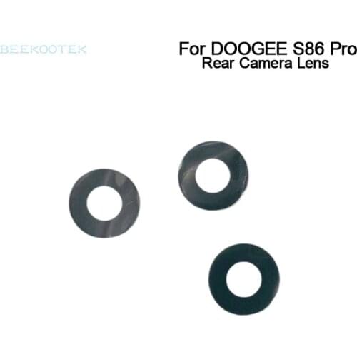 New Original Rear Back Camera Lens Glass Accessories Repair Replacement Parts For Doogee S86 Pro S86 6.1 Inch Smartphone