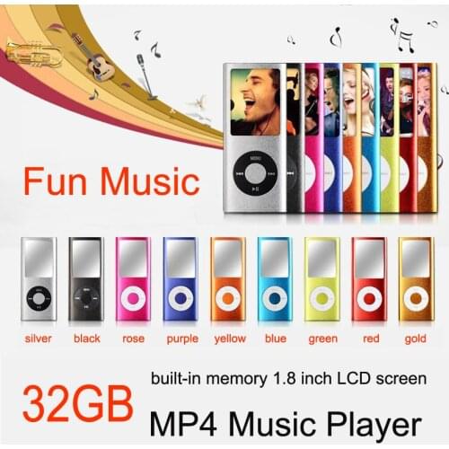 SMILYOU New 8GB Memory Slim Music Player 1.8 inch LCD Screen FM Radio Voice Recorder Function with Earphone Charging Cable