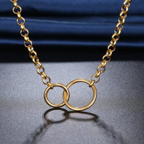 DOTIFI 316L Stainless Steel Necklace For Men Women Punk Chain Hip Hop Style Necklaces Party Birthday Chic Gifts Jewelry