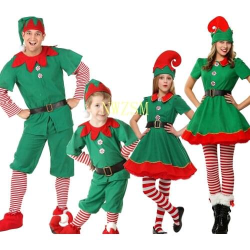 Snailify Christmas Outfit Girls Holiday Elf Costume Family Christmas Costume Parent Children Women Christmas Dress
