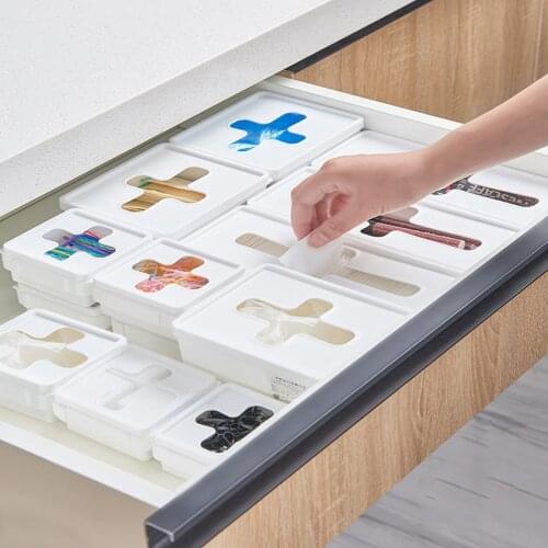 Stackable Drawer Storage Box Organizer Boxes multi-purpose storage rack for Bathroom Office Kitchen Home Storages Holders Tool