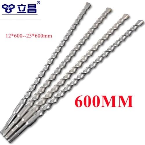 LICHANG Sds Plus Drill Bits 600mm Electric Hammer Concrete Wall Chaser Twist Set Metal Alloy Impact Professional Tools Set Hole