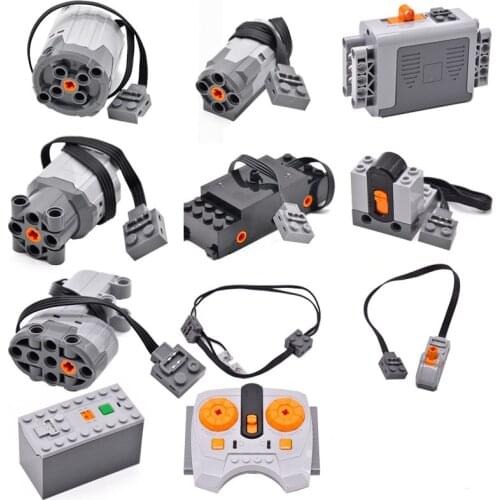 Technic Parts Compatible For Legoeds Multi Power Functions Tool Servo Blocks Train Electric Motor PF Model Sets Building Kits
