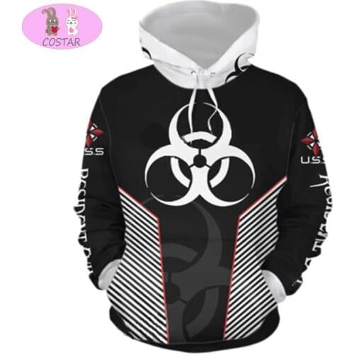 COSTAR Resident Cosplay Hoodie 3D Print Hoodies Men Women The Umbrella Sweatshirts Hood Pullover hoddies for teens
