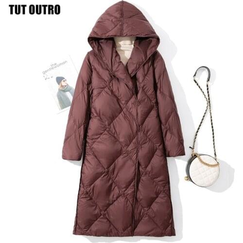 Winter Female Thicken Warm Winter Down Coat Women Light Ultra Long Warm Puffer Jacket Hooded Down Parka Chaqueta Mujer Invierno