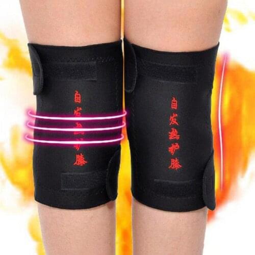 1Pair Of Knee Pads Magnetic Therapy Knee Tourmaline Self-heating Support Arthritis Pain Relief Knee Support Sports