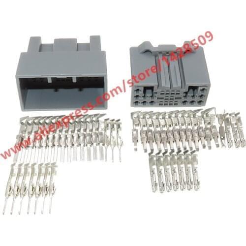 10 Sets 24 Pin Car Window Lifter Wire Connector Automotive Female Male Cable Connector For Honda