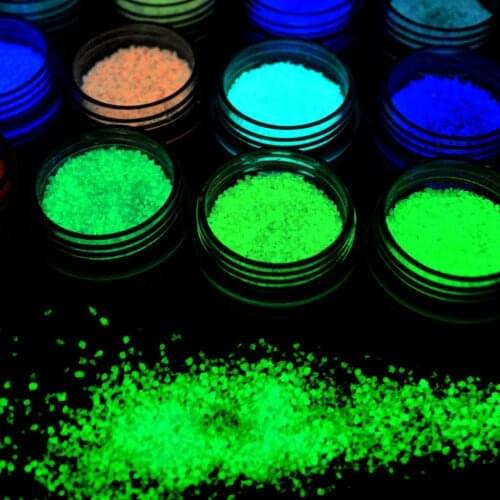 10g Party DIY Fluorescent Super luminous Particles Glow Pigment Bright Gravel Noctilucent Sand Glowing in the Dark Sand Powder
