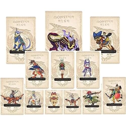 12Pcs Monster Hunter Stories 2 amxboes card Wings of Destruction NFC linkage card