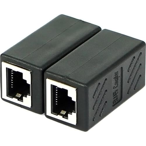 Female to Female Network LAN Connector Adapter Coupler Extender RJ45 Ethernet Cable Extension Converter