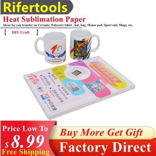 FreeShipping A4 Size Heat Transfer Paper Pink Backing Sublimation Paper For DIY Print On No-Pure Cotton Textile Ceramic, T-Shirt