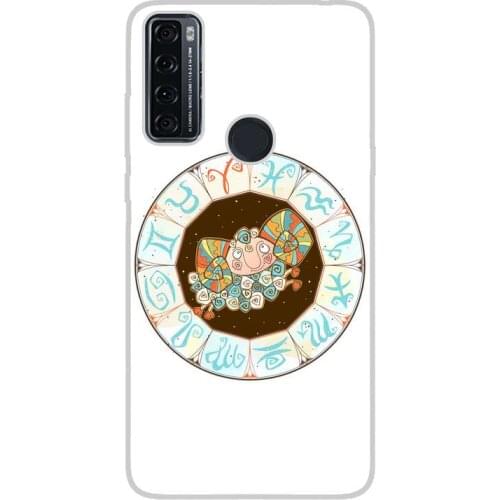 Compatible with TCL-20-SE-4G silicone gel tpu case cover case custom drawing anti-shock design horoflakes 010 case