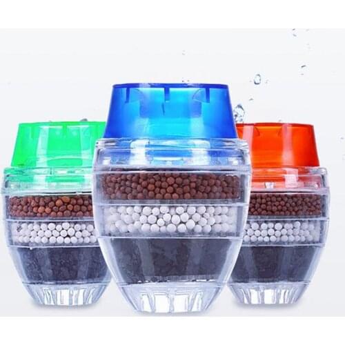 Kitchen Faucet Purifier Filter Splash Proof Mini Tap Water Clean 5 Layers Activated Carbon Filtration Cartridge Home Accessories