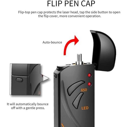 FTTH Fiber Optic 20km Tester Pen Type Red Laser Light Visual Fault Locator USB Charge LED Lighting Pen
