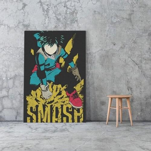 HD Print Canvas Wall Art Painting Plus Ultra Smash Deku IZUKU Modular Pictures Home Decoration Anime Poster Living Room No Frame