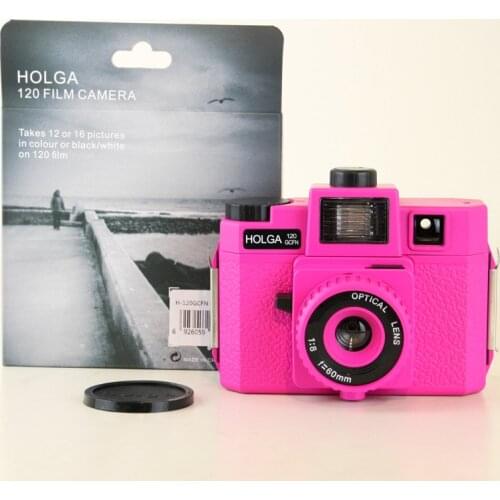 Holga 120 GCFN Pink Medium Format Film Camera Glass Lens Lomo Brand New