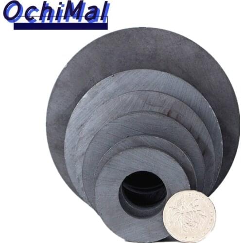 1-5pcs Ring Ferrite Magnet Out Diameter 60 80 90 100 120mm Permanent magnet hole24 32 40 45 Black Round Speaker ceramic magnet