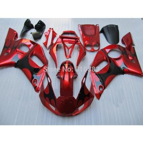 Custom Motorcycle Fairing kit for YZFR6 98 99 00 01 02 YZF R6 1998 2000 2002 YZF600 Classical Red Fairings set+gifts YD06