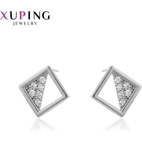 Xuping Fashion Simple Earrings Charm Style New Design Studs for Women Valentines Day Jewelry Gifts 95375