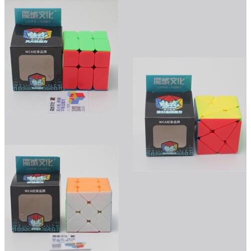 Magic cube Set MoYu Meilong 3x3 Speed Windmill Magic Cubes Fisher Cube Speed Puzzle Axis Cube Stickers sticker baby kids toys