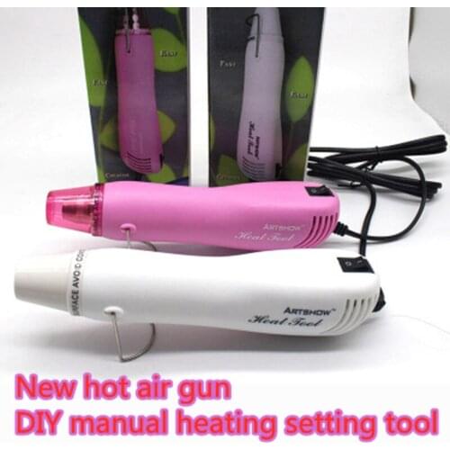 New soft pottery hot air gun, heat shrinkable sheet setting tool, rubber stamp, DIY handmade pottery clay, heating clay