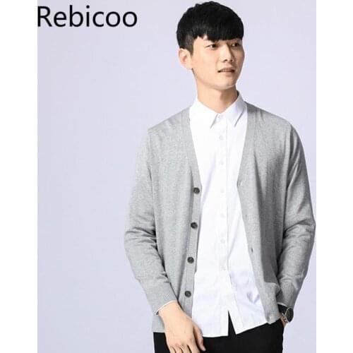 Autumn sweater cardigan sweater male the new mens cultivate ones morality long-sleeved v-neck leisure fashion coat