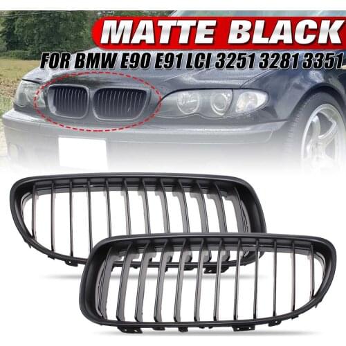 Matte Black Front Sport Kidney Grille Grill For BMW E90 E91 LCT 3-Serise Sedan 2009 2010 2011 2012 2013 Car Racing Grills