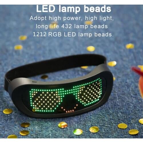 Full Color LED Dynamic Glasses Luminous Glasses For Parties Disco Wine Bar Dynamic Flashing LED Glasses B Luetooth APP Light